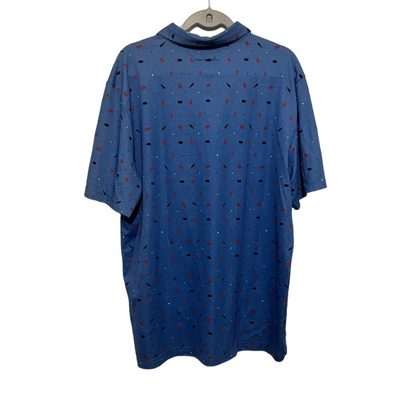 Travis Mathew XL Golf Polo Shirt Blue - Picture 4 of 5